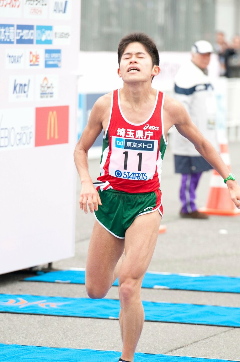 2012年東京マラソンの川内優輝　©Mami Yamada