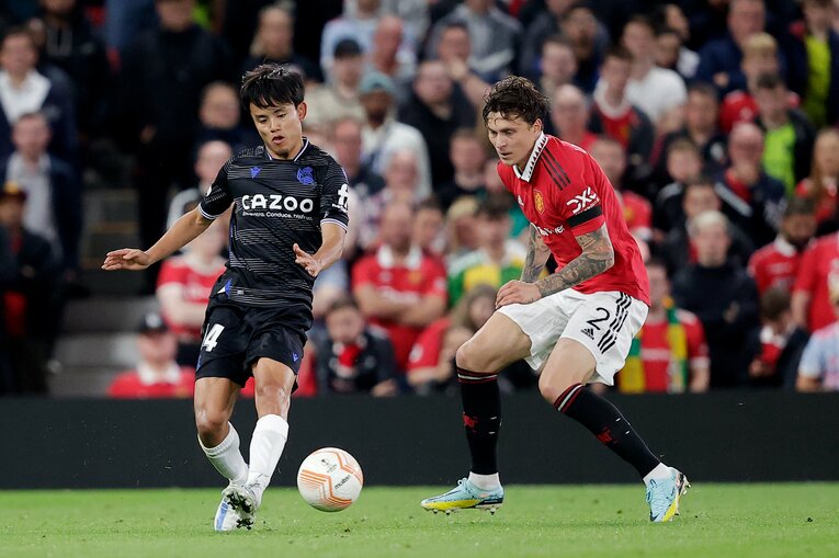 ELマンチェスター・ユナイテッド戦ではリンデロフを幻惑した　©Getty Images