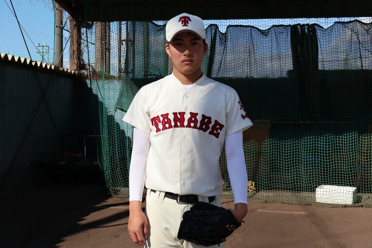 エース右腕の寺西邦右。マウンド度胸は一級品だという　©Fumi Sawai