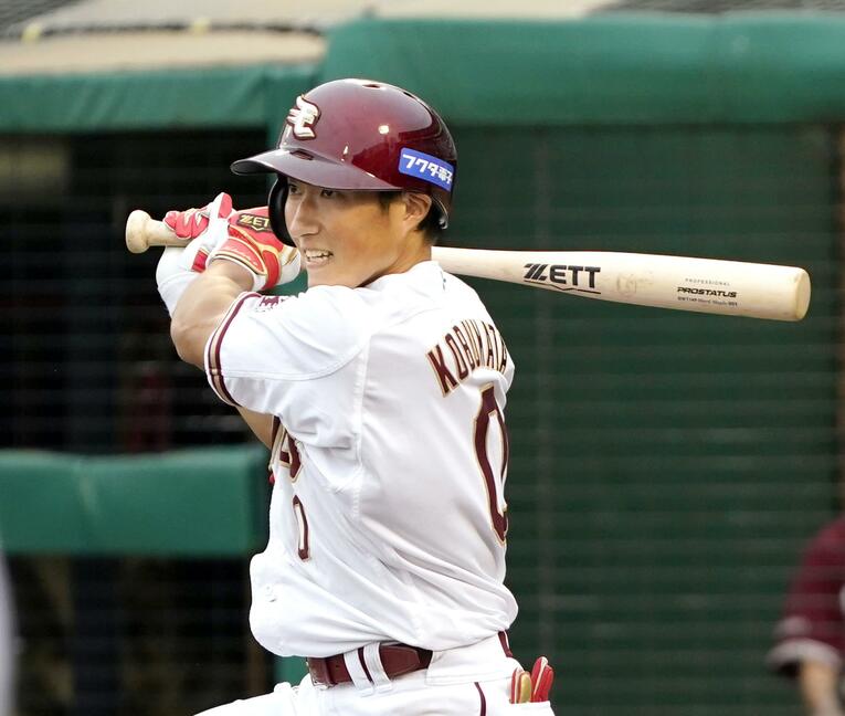 こちらは昨年、楽天に1位指名で入団した小深田大翔。名前は似ているが小深田大地と兄弟ではない　©KYODO