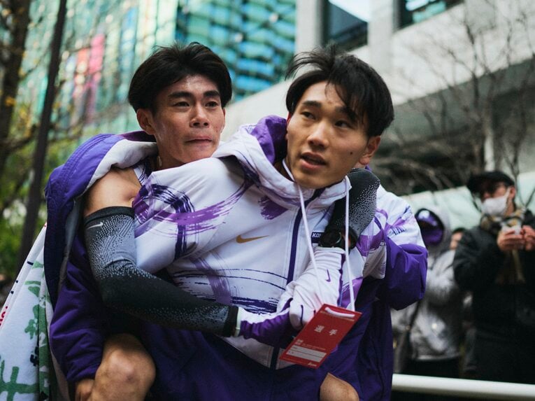 第101回箱根駅伝、10区を区間2位でゴールした駒澤大・村上響（2年）は復路優勝に貢献、来季への期待を抱かせた　©Yuki Suenaga