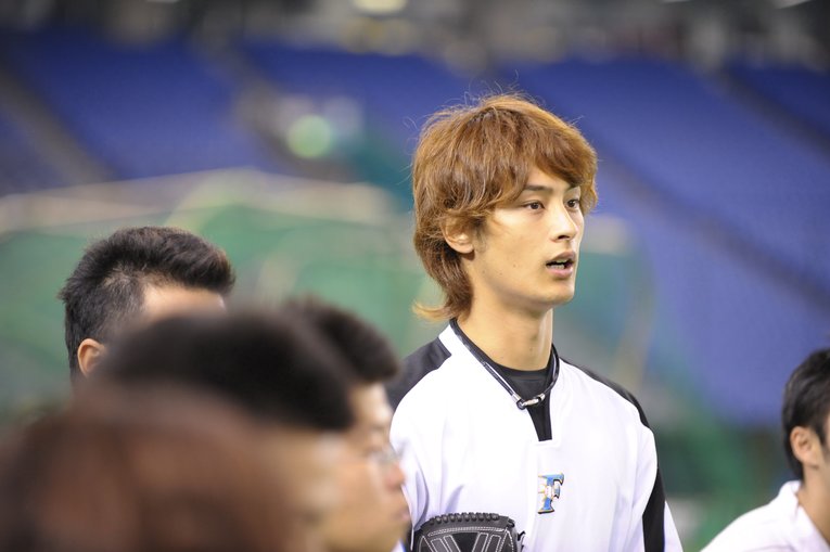 日本ハム時代のダルビッシュ有。2008年、21歳のとき。2012年に渡米、MLBに挑戦する　©BUNGEISHUNJU