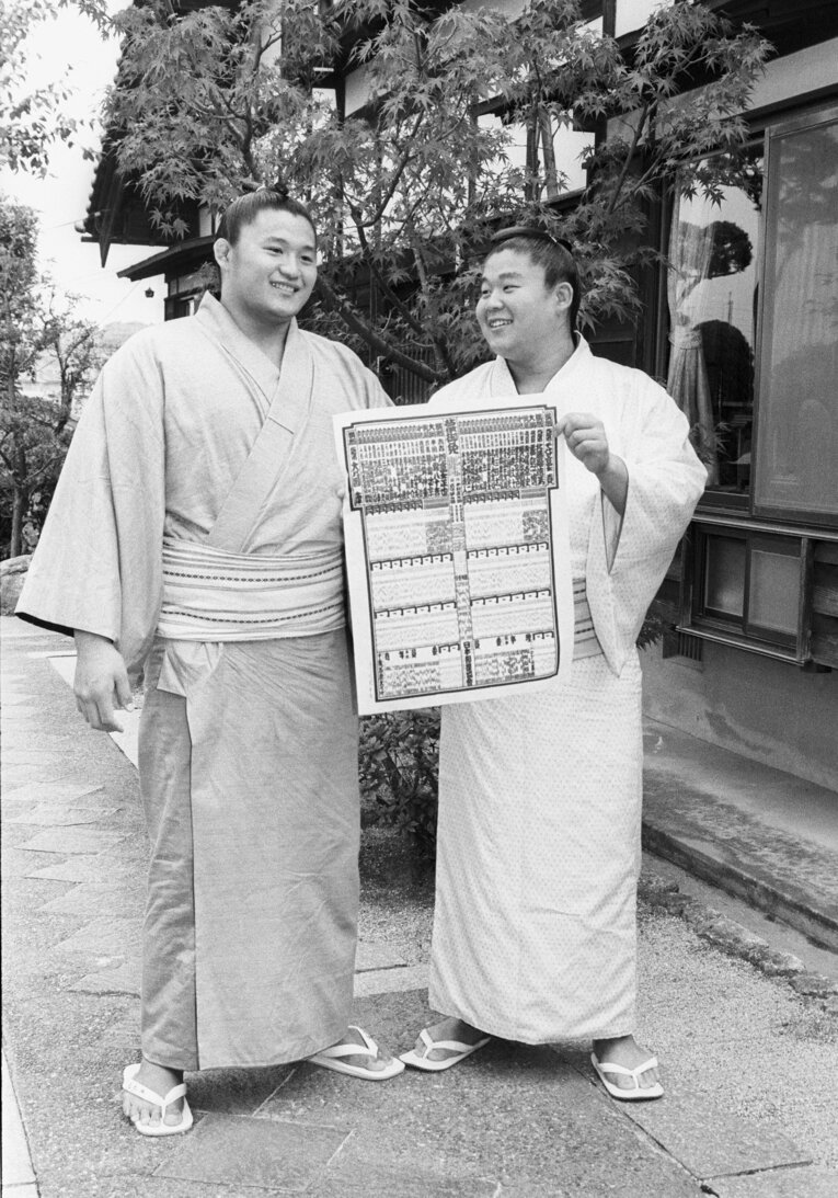 絶大な人気を誇った若貴兄弟　©JIJI PRESS