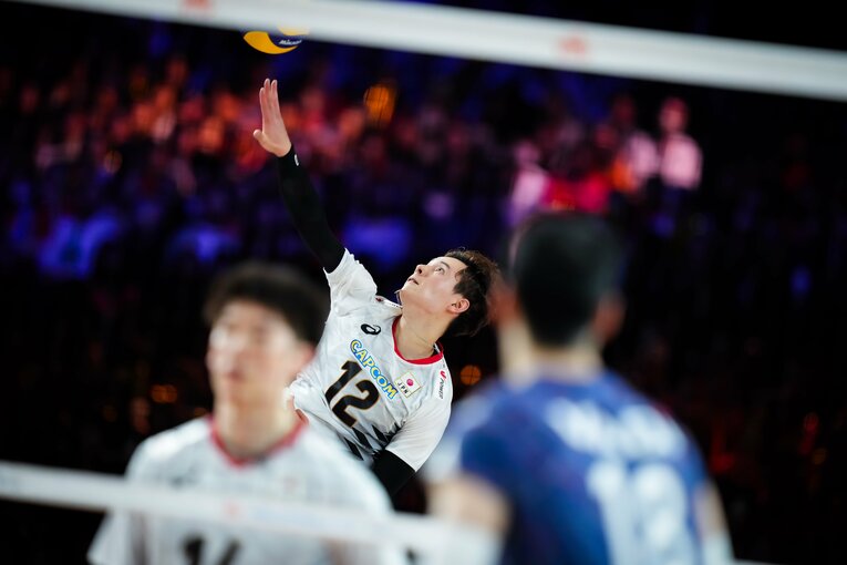 高橋藍（VNLイラン戦）©︎Volleyball Wrold