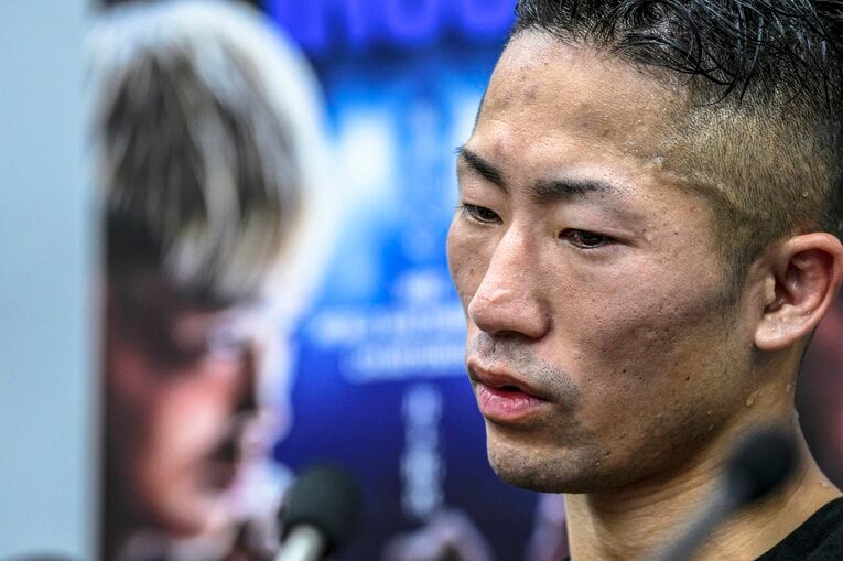 那須川天心との激闘を振り返る井上拓真　©Takuya Sugiyama