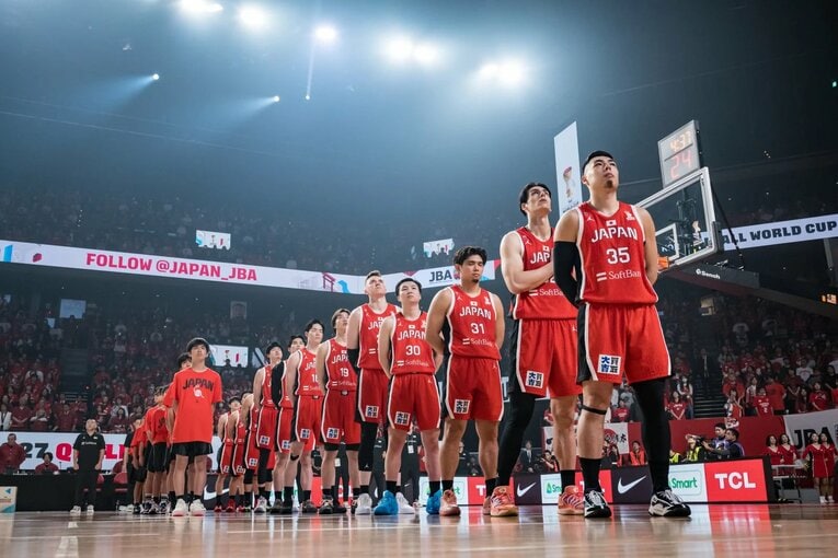 FIBAワールドカップ予選 vs韓国（2026年3月1日）©︎FIBA
