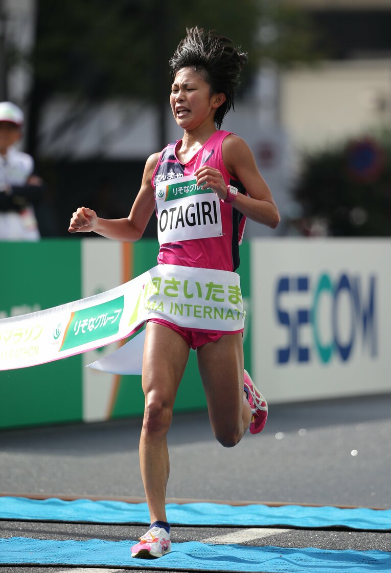 天満屋時代はマラソンにも挑戦した小田切さん　©JIJI PRESS