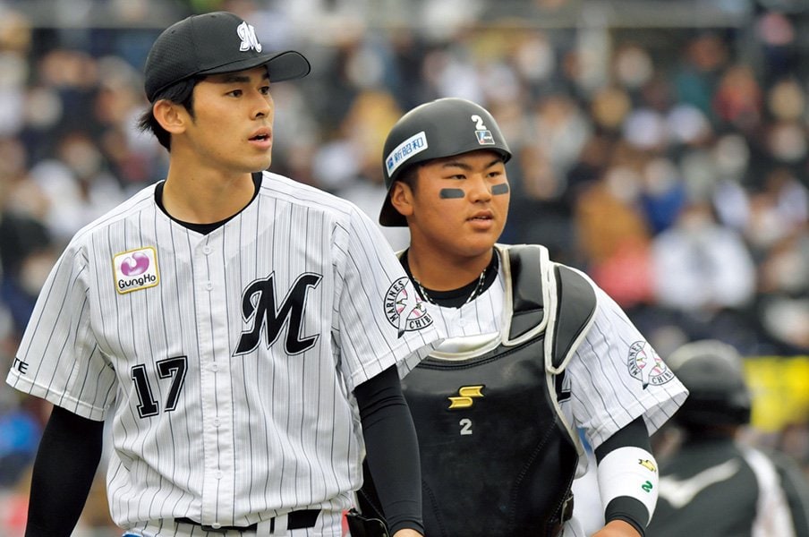 「1年目っス、まだ2カ月くらいっス」松川虎生、年齢不詳の貫禄。<Number Web> photograph by SANKEI SHIMBUN