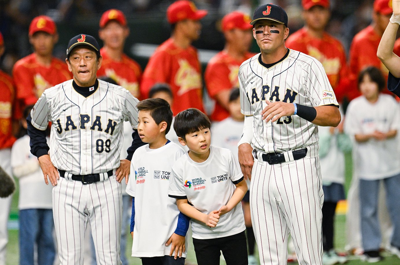 栗山監督とヌートバー　©Nanae Suzuki