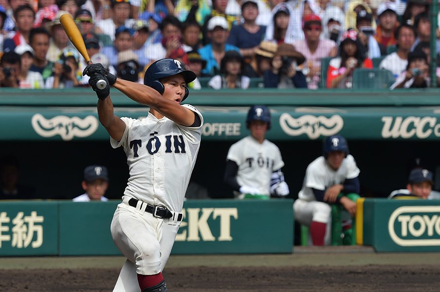 大阪桐蔭時代の藤原©Hideki Sugiyama