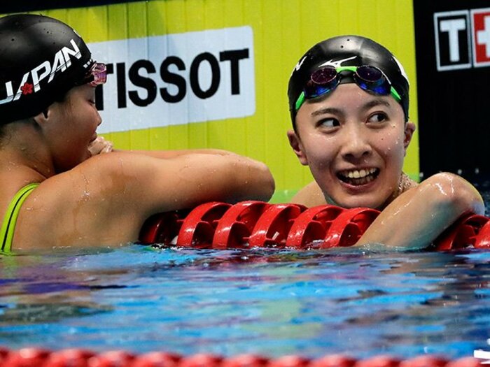 大橋悠依と恩師・平井伯昌の不在。メドレー2冠ならずも輝いた泳ぎ。<Number Web> photograph by AFLO
