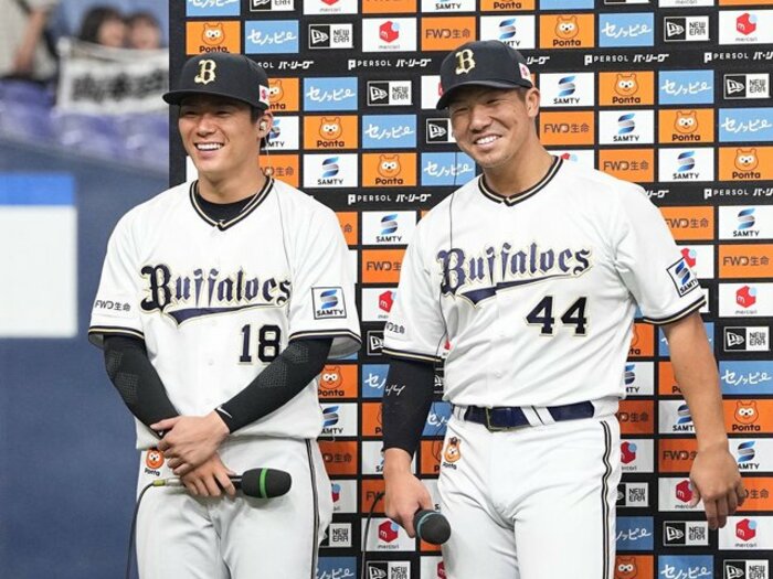 吉田正尚がオリックス後輩の悩みに“ズバリ回答”？ パ首位打者・頓宮裕真（26歳）が明かす「アメリカの正尚さんに送った相談LINE」＜Number Web＞ photograph by KYODO