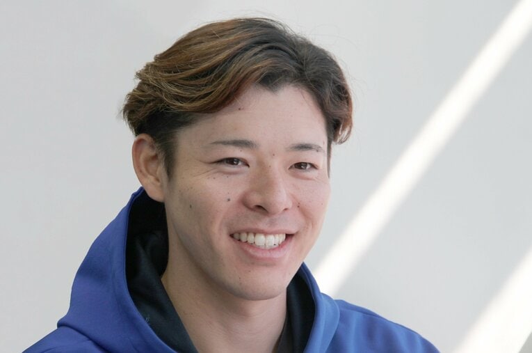 初めて一軍で戦い、日本一まで経験した1年を「刺激が強かった」と振り返る中川　©NumberWeb