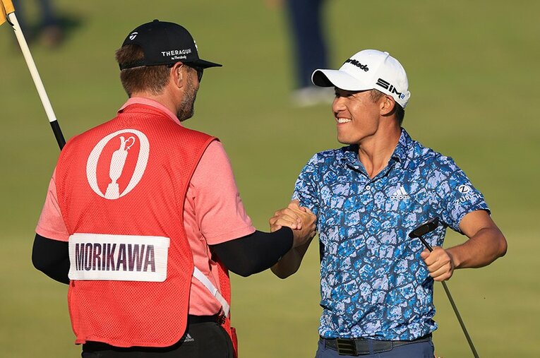 全米プロに続き、全英オープンでも「初出場メジャー優勝」を達成したコリン・モリカワ ／ photograph by Getty Images