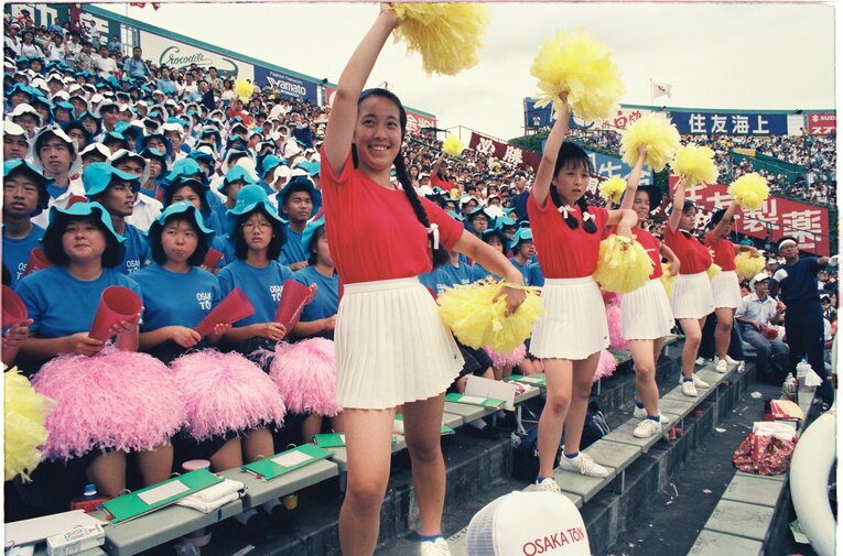 大阪桐蔭の応援席　©Asahi Shimbun