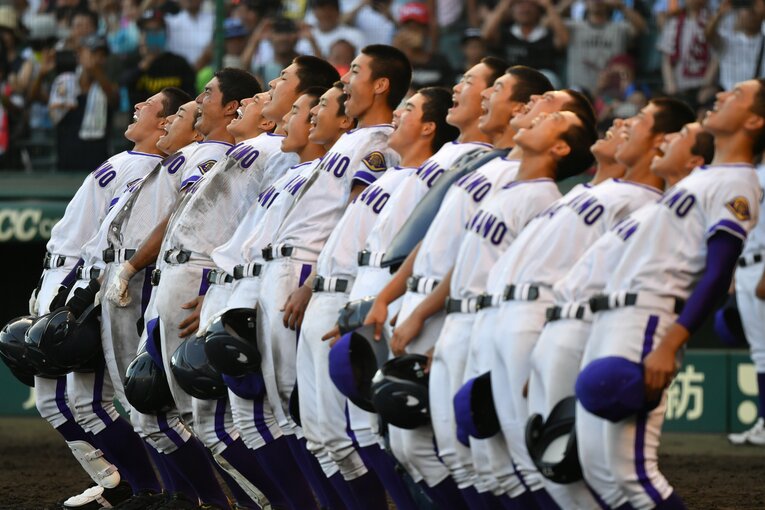 校歌を全力で歌う姿も話題に　©Hideki Sugiyama