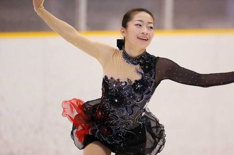 2015年、フィギュア全日本ジュニア女子での新田谷　(C)Yohei Osada/AFLO SPORT
