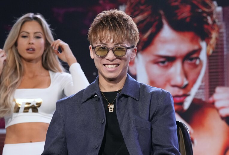 前々日会見での井上尚弥　©Naoki Fukuda