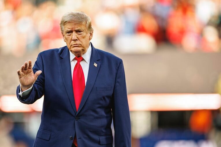 テレビに映らなかったW杯決勝撮影写真…トランプ大統領が（右に続きます）　©Kiichi Matsumoto/JMPA