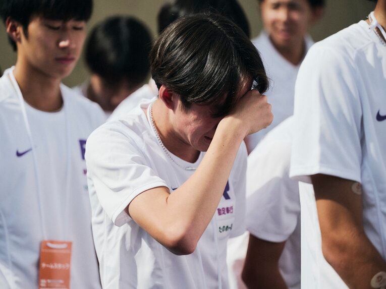 2025年の予選会をギリギリで通過し、出走できなかったエース・馬場は涙　©Yuki Suenaga