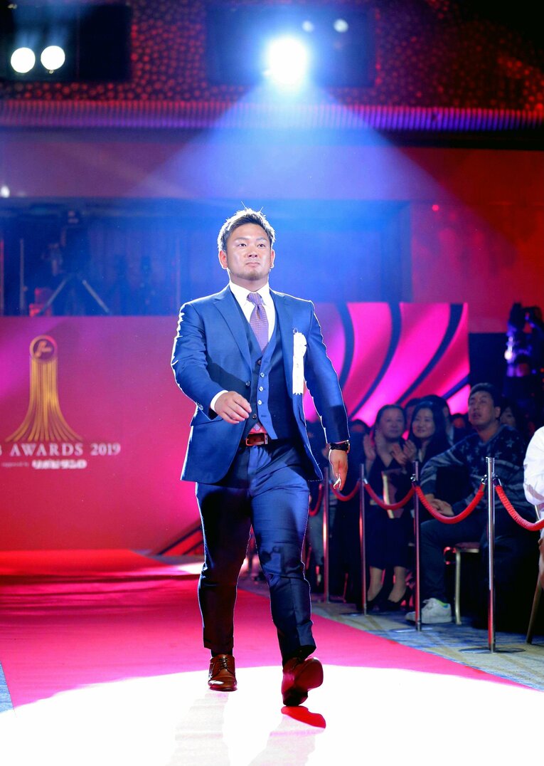 西武時代の2019年にパ・リーグ最優秀選手（MVP）に選出された森友哉　©︎JIJI PRESS