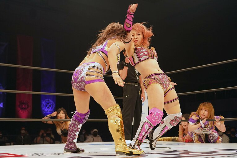 5月5日の『福岡女神祭り～ばってんスターダム～』。コズミック・エンジェルズとクイーンズ・クエストの6人タッグマッチ