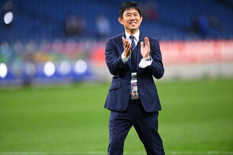 オーストラリア戦後の森保監督　©JMPA