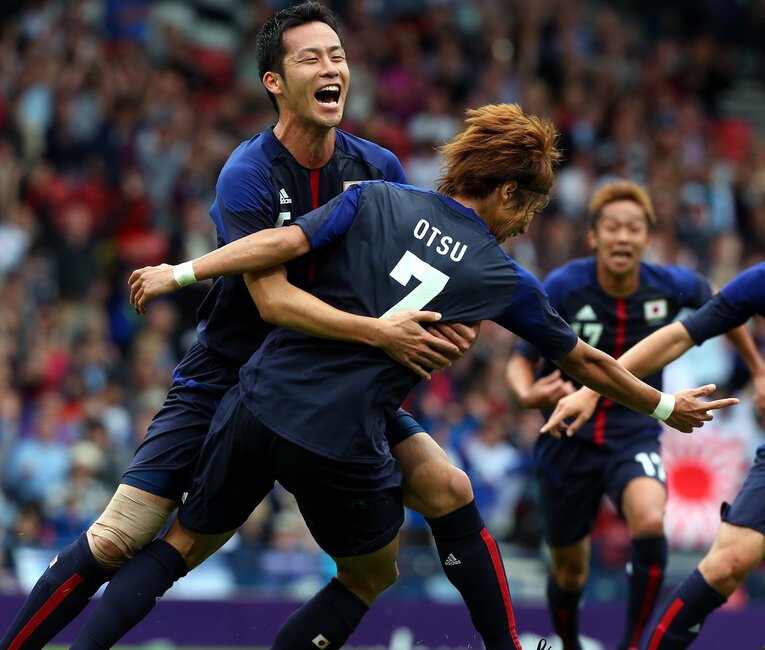 スペイン戦で勝利した当時のロンドン世代　©Getty Images