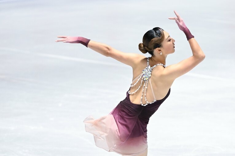 自身最後の全日本選手権で圧巻の演技を見せた坂本花織【スワイプするとそのほかの写真もご覧になれます】　©Asami Enomoto