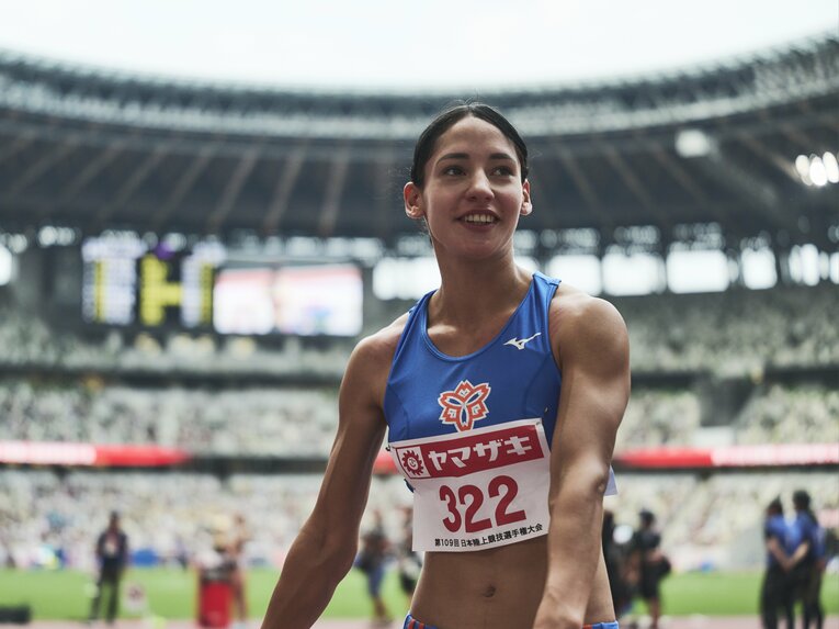 「メンタルに余裕が持てれば…」と振り返ったフロレス。次のレースからは「青木アリエ」に　©Yuki Suenaga