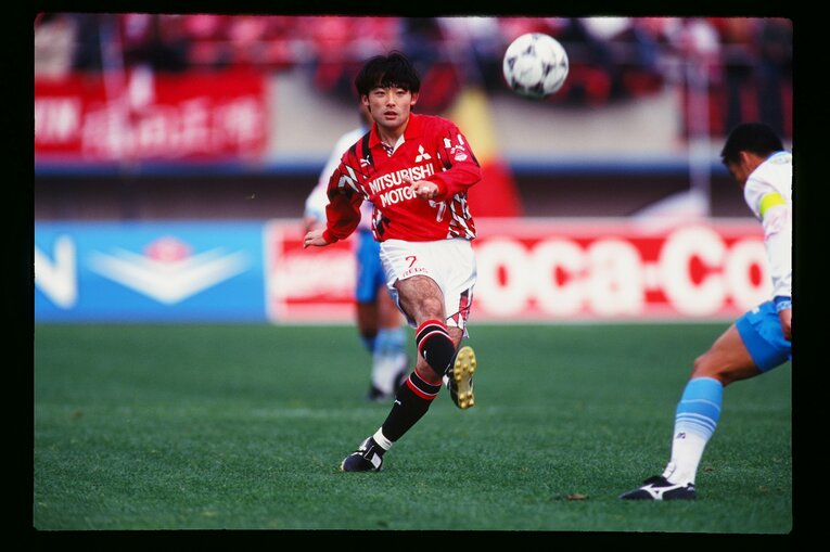 浦和レッズ時代の菊原志郎（1994年）©︎J.LEAGUE