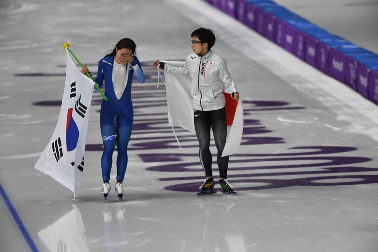 2018年平昌五輪スピードスケート女子500m　©︎Naoya Sanuki/JMPA