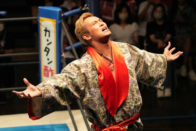 オカダ・カズチカ。10月1日、後楽園ホール　©Essei Hara