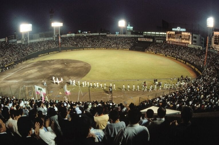 1988年にダイエーに身売りされるまで南海ホークスの本拠地だった大阪スタヂアム ／ photograph by JIJI PRESS
