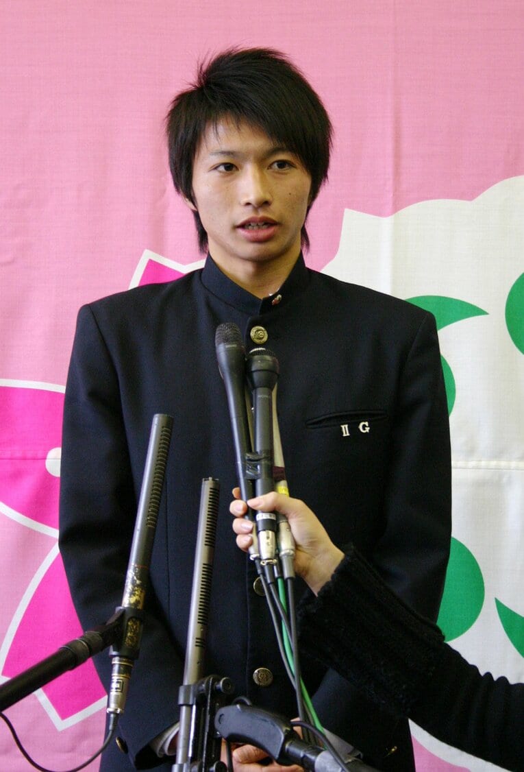 高校時代の柴崎岳　©︎JIJI PRESS