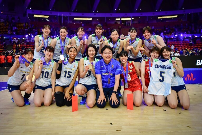 VNLファイナル決勝・イタリア戦　©︎Volleyball World