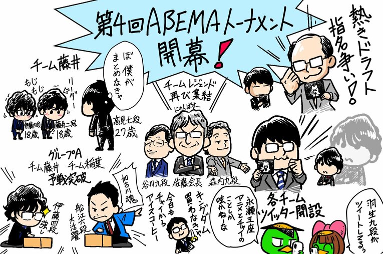 ABEMAトーナメントは将棋ファン初心者にとってエンターテインメント性が高い対局として注目を浴びている©Junsei Chida
