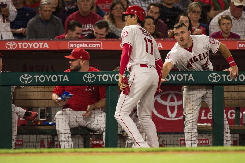 2018年の大谷とトラウト。ついに2人の決戦が実現する ©Nanae Suzuki
