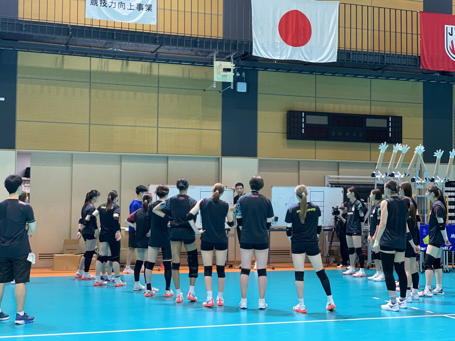 バレーボール女子日本代表の練習風景　©︎Noriko Yonemushi