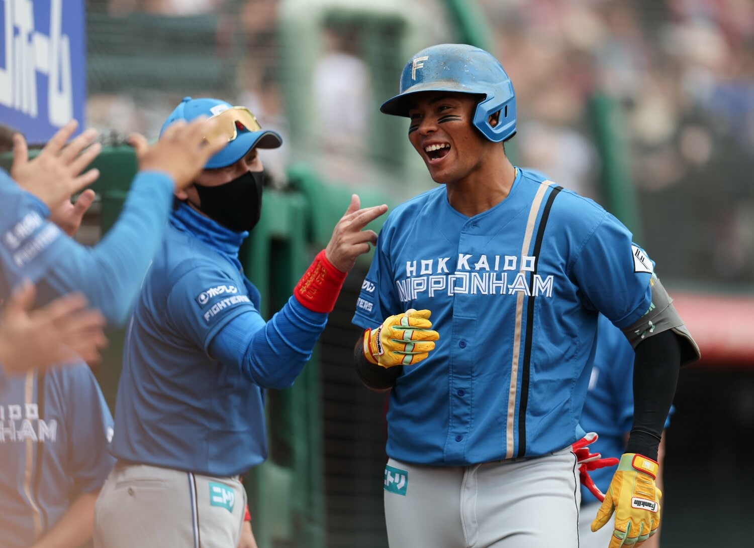 一昨年の現役ドラフトで日本ハムへ移籍した水谷瞬。昨年97試合、打率.287、9本塁打、39打点の成績を残した　©JIJI PRESS