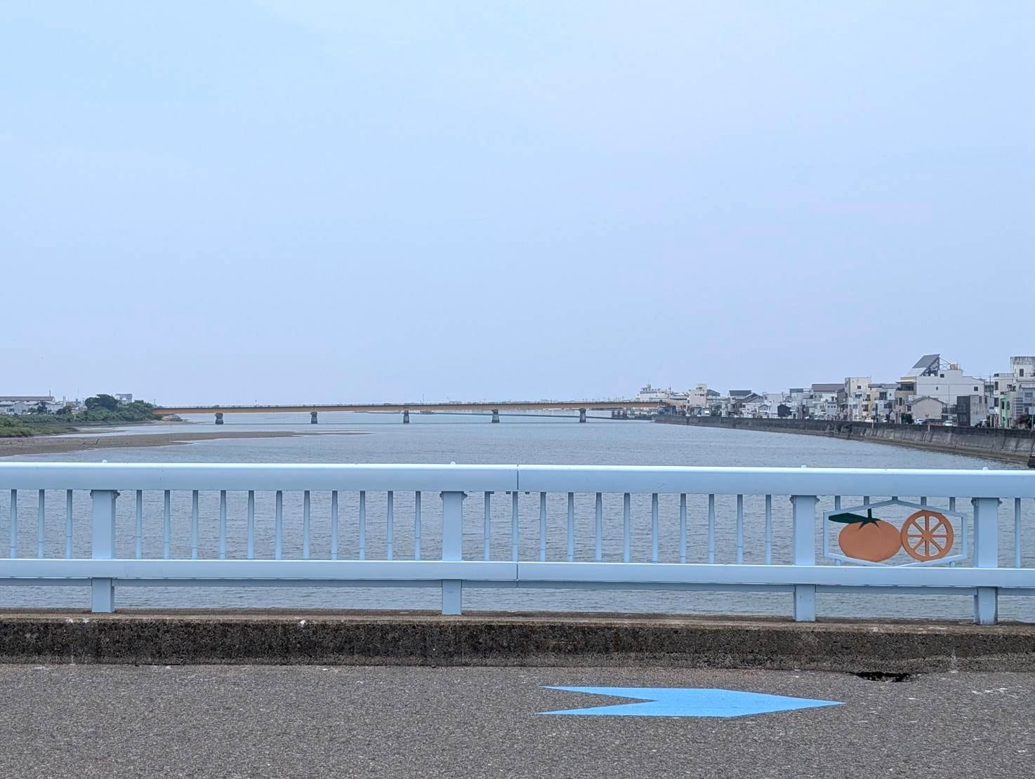 箕島高校近くを流れる有田川。潮風が漂ってきた　©NumberWeb