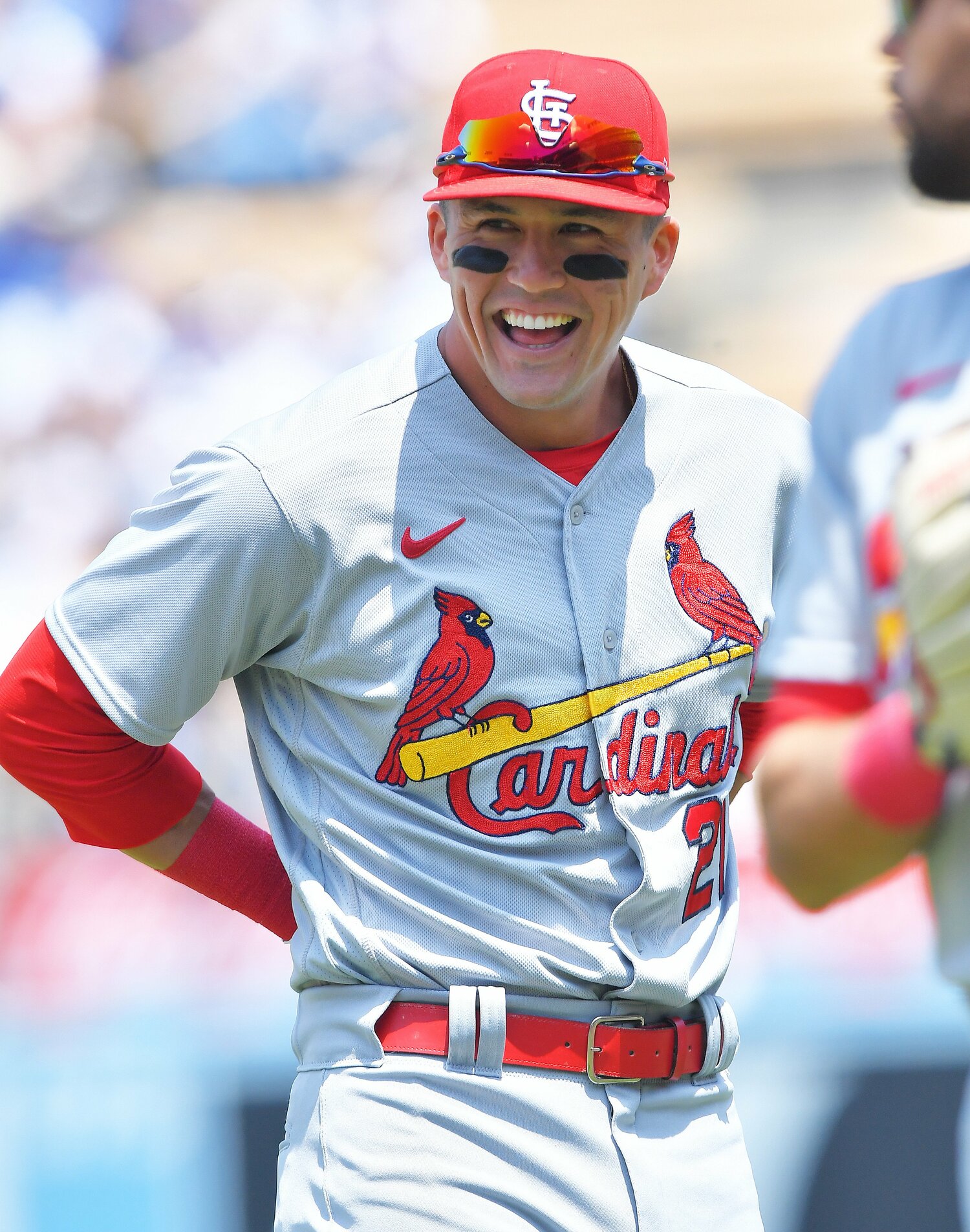 3月30日の開幕戦で突き指。故障者リスト入りし、4月15日の試合で復帰した　©JIJI PRESS