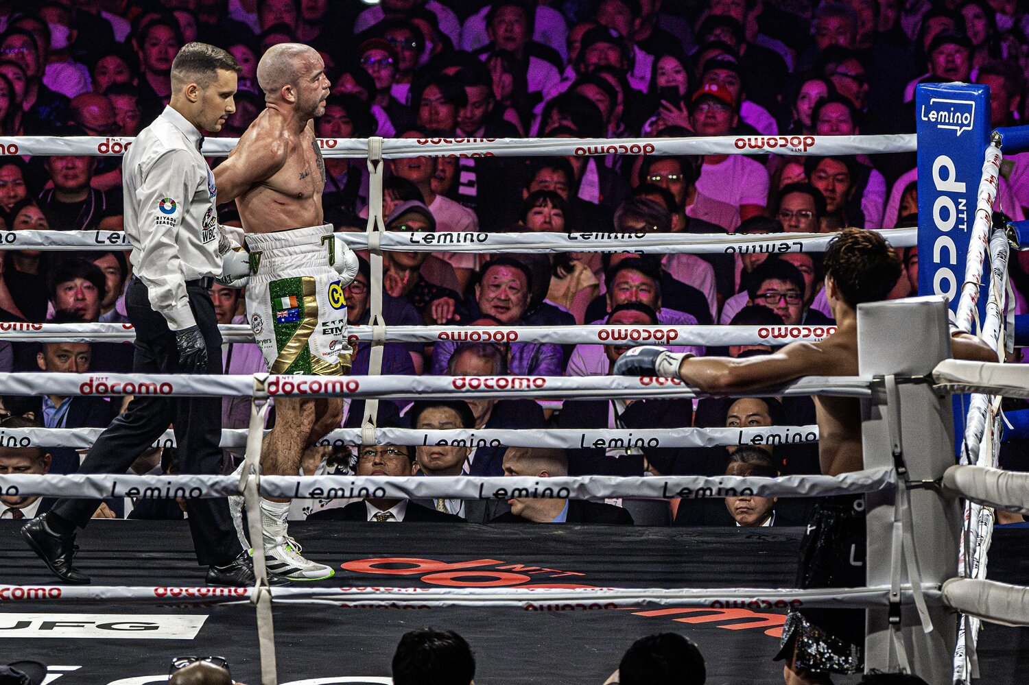 7回に腰の痛みで続行不可能となったドヘニー ©︎Takuya Sugiyama