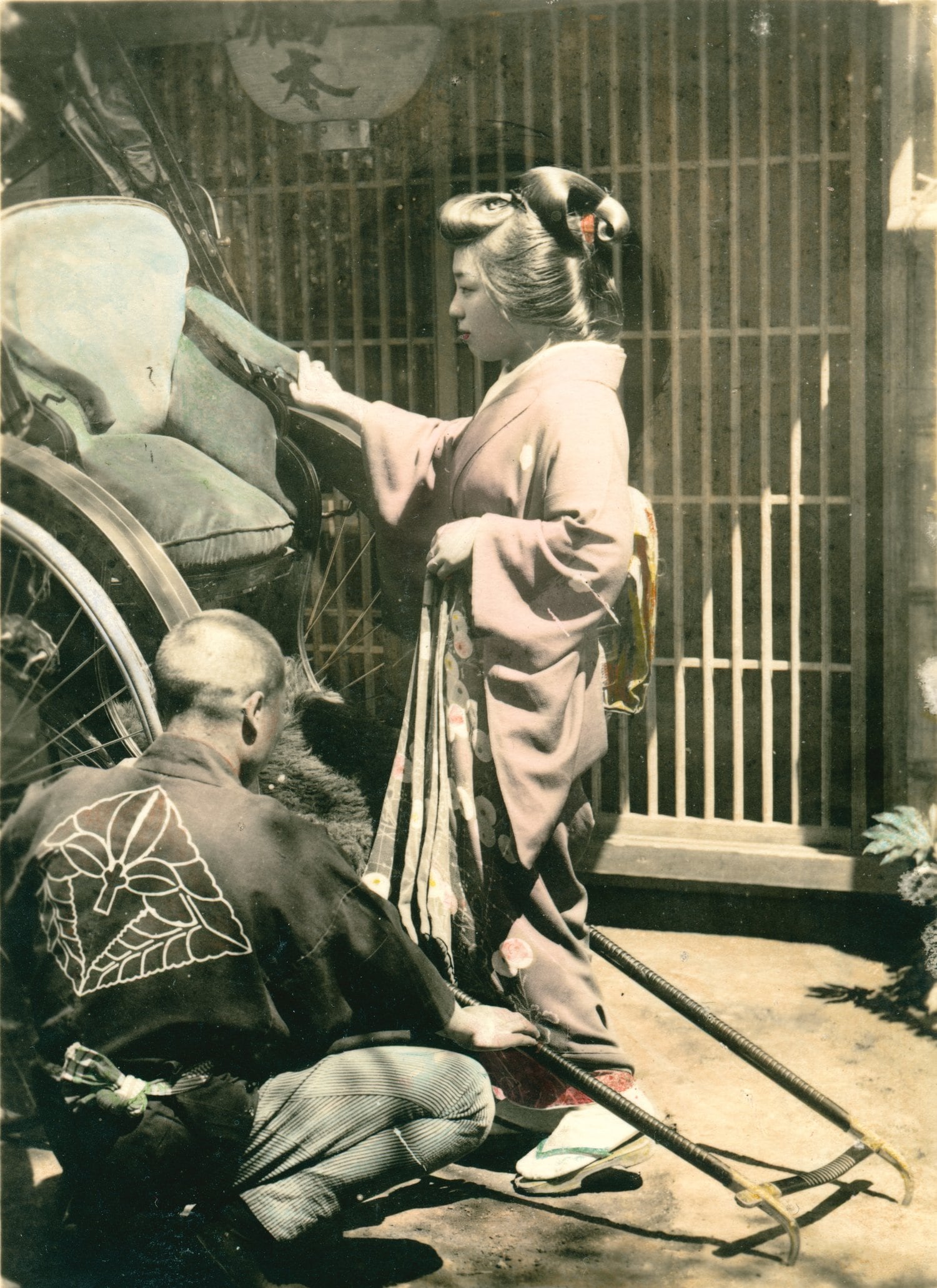 1910年代の人力車夫(資料写真) ©Getty Images