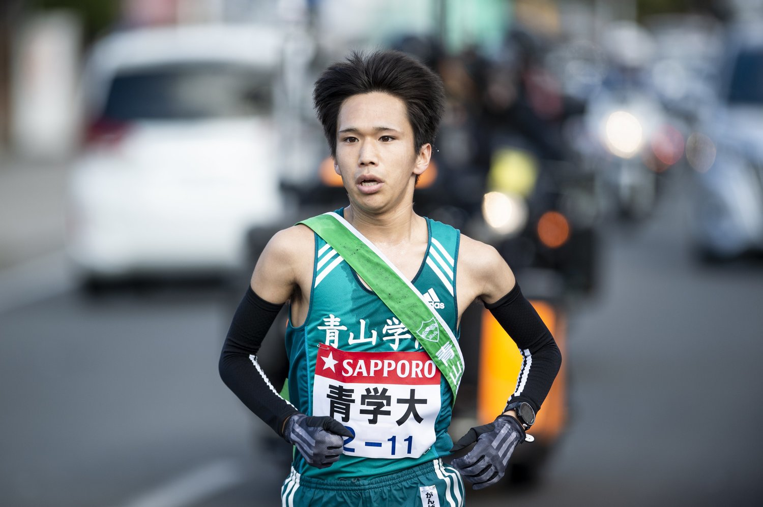 2020年の箱根駅伝では、往路4区を担当。区間新の走りで青学大の箱根駅伝優勝に貢献した　©Yuki Suenaga