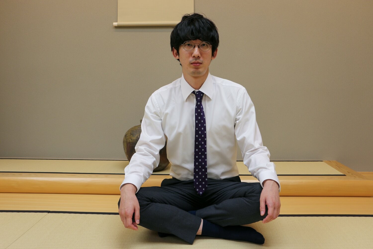 インタビューに応じてくれた杉本六段　©Shintaro Okawa