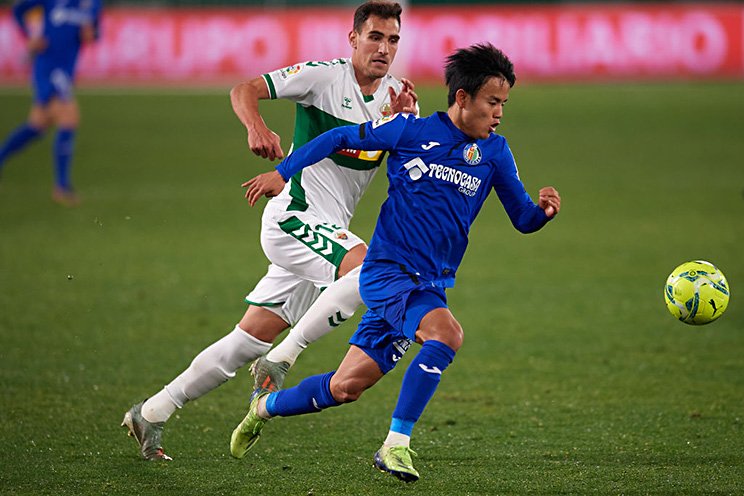 エルチェ戦での久保は約30分でチームに勝利をもたらした(c)Getty Images