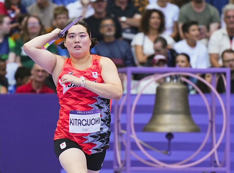 金メダルをめざず北口榛花（26歳）。予選1本目で決勝進出を決めた（代表撮影）