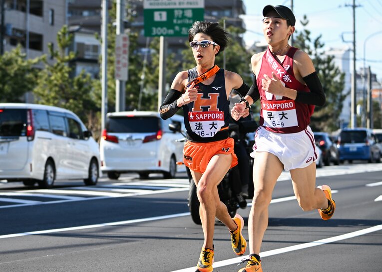 法政大の主将・清家陸は地元の愛媛に戻り、南海放送に入社予定だ　©Nanae Suzuki