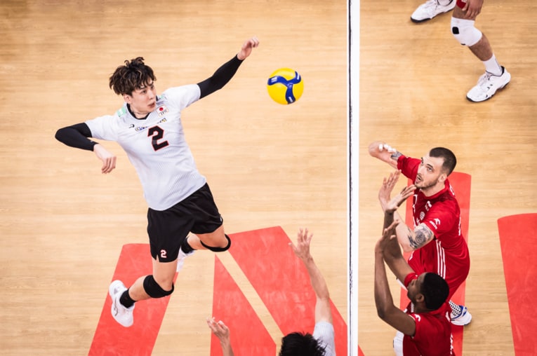 ネーションズリーグ準決勝（vsポーランド）©︎FIVB